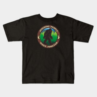 Bigfoot - Avoiding People Since Forever Kids T-Shirt